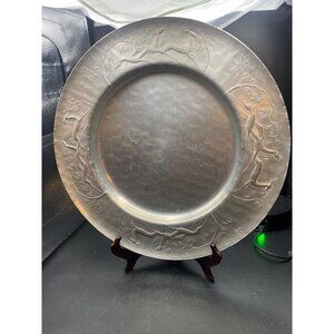 MCM Vintage Serving Trey Leaping Deer Aluminum